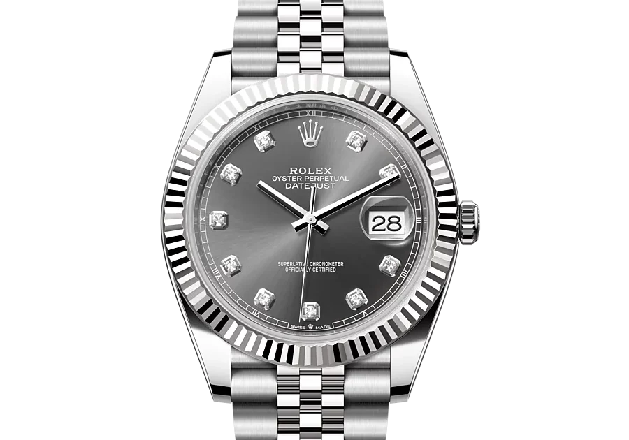 ROLEX Datejust M126334-0006 Oyster, 41 mm, Oystersteel and white gold