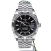 Rolex Sky Dweller Black Dial 18K White Gold Bezel Steel Jubilee Men's Watch 326934