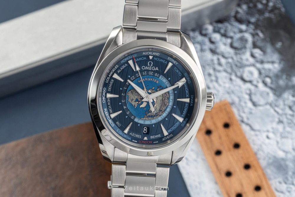 Omega Aqua Terra 150m Co-axial Master Chronometer GMT WorldTimer 43mm