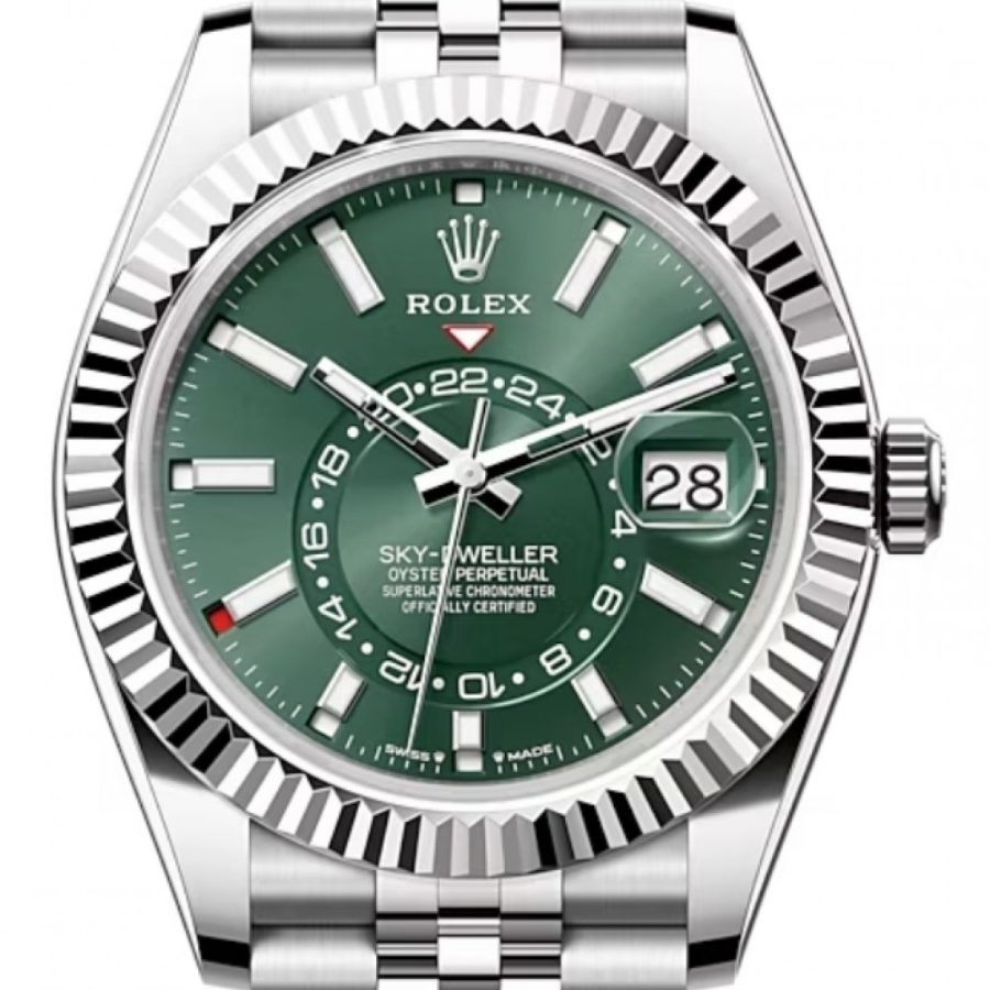 Rolex Sky-Dweller Green Dial Automatic 42mm Men's Watch 336934-0001