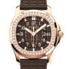 Patek Philippe Aquanaut Luce Automatic Diamond Brown Dial Ladies Watch 5068R-001