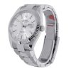 Datejust II Stainless Steel White Gold Silver Index Dial Watch 116334