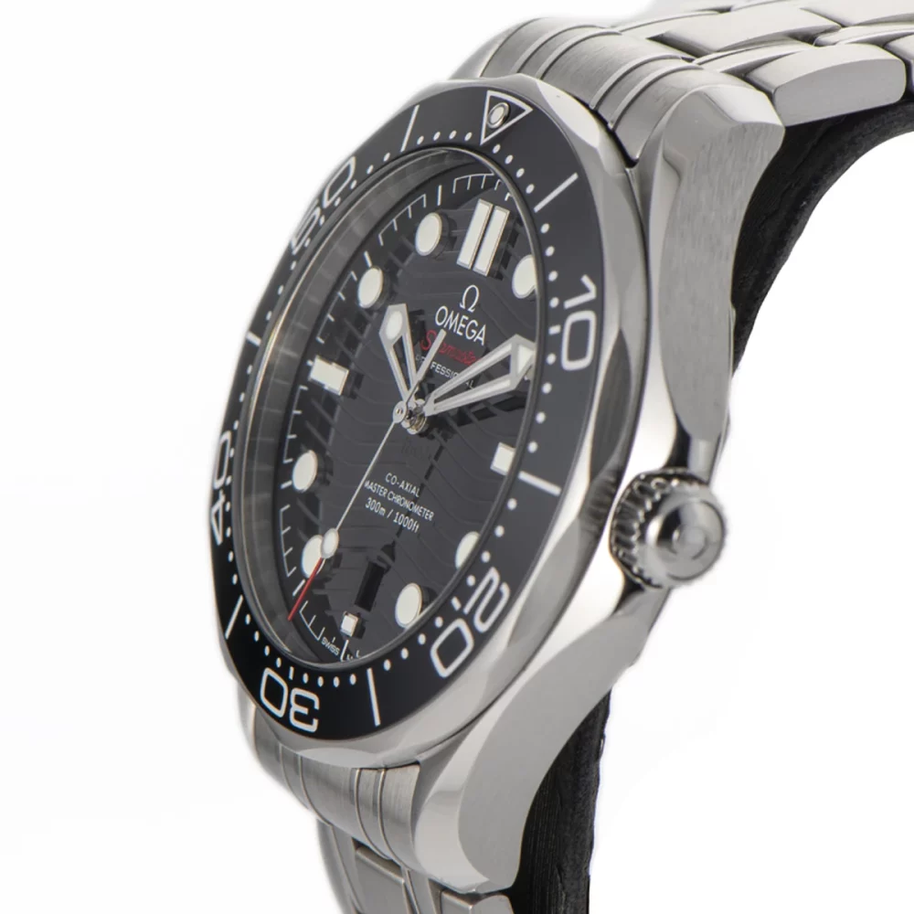 Omega Seamaster Diver 300M Co-Axial Master Chronometer 42mm Black Stainless Steel- 210.30.42.20.01.001