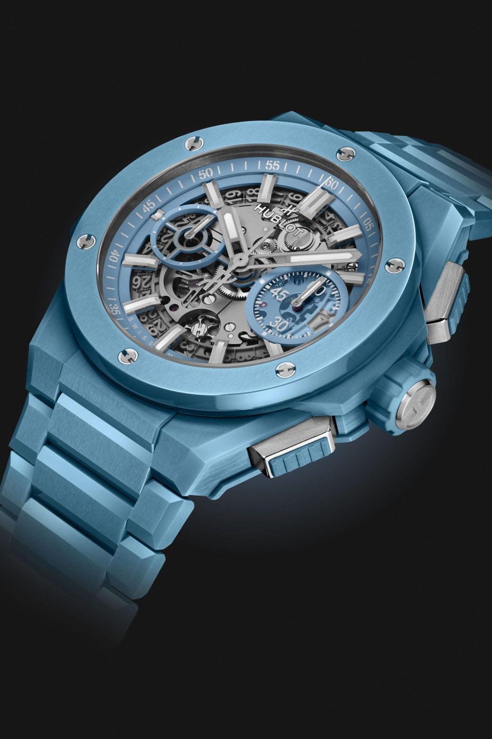 Hublot Big Bang INTEGRATED SKY BLUE CERAMIC Ref# 451.EX.5120.EX