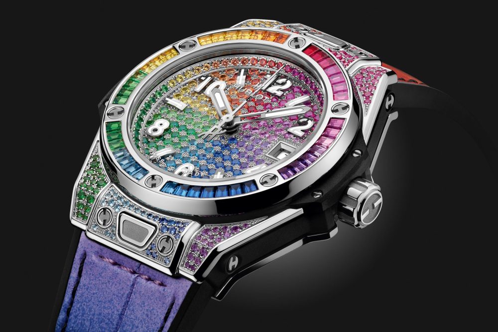 Hublot Big Bang ONE CLICK STEEL RAINBOW Ref# 485.SX.9900.LR.0999