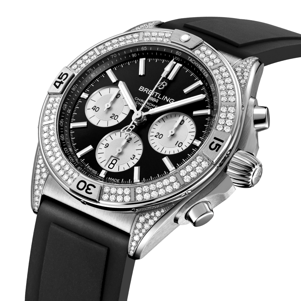 Breitling Chronomat B01 42, Stainless Steel and Diamonds, Ref# AB0134721B1S1, Unworn 2024