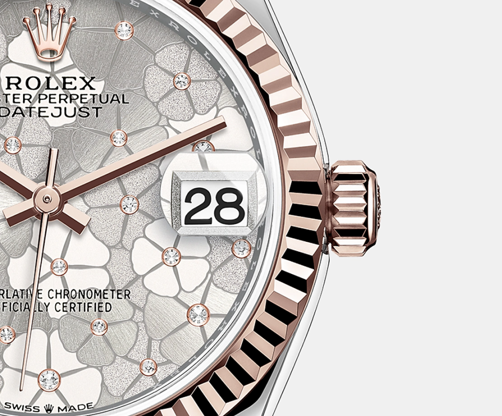 Rolex Datejust 31mm, Oystersteel and 18k Everose Gold and Diamonds, Ref# 278271-0032