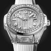 Hublot Big Bang ONE CLICK STEEL WHITE FULL PAVÉ Ref# 485.SE.9000.RW.1604