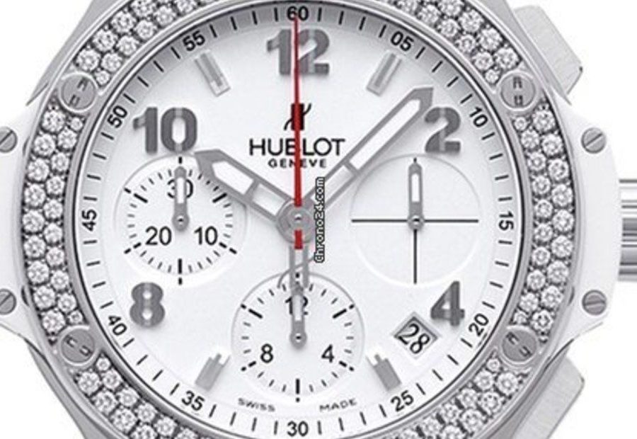 Hublot Big Bang, Steel White Diamonds Chronograph, 41 mm, Ref# 342.SE.230.RW.114