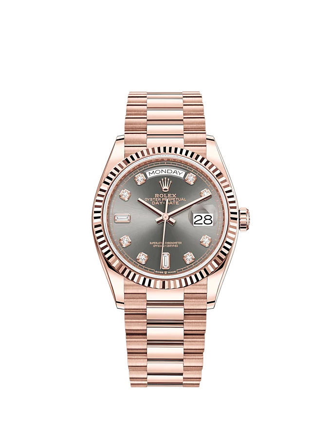 Rolex Day-Date, 36mm, 18k Everose Gold, Ref# 128235-0050