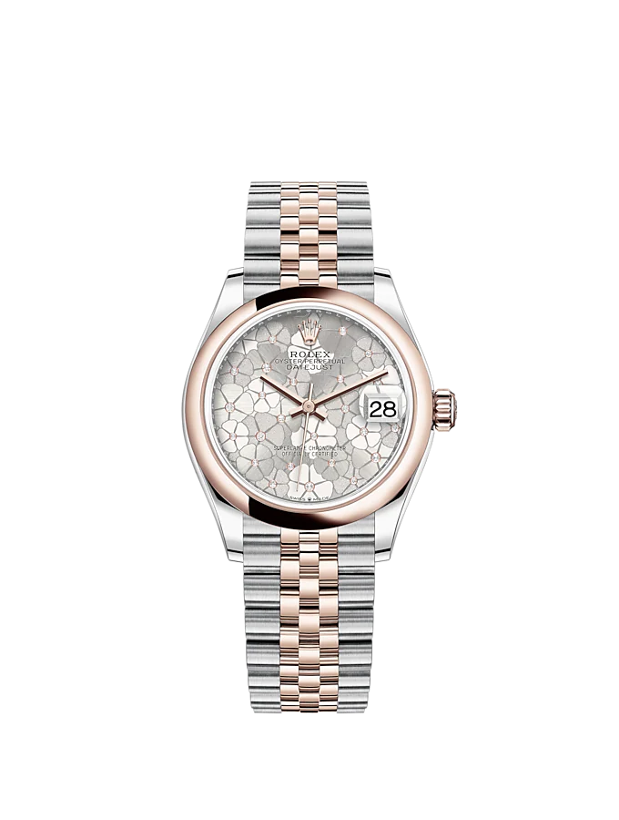 Rolex Datejust 31mm, Oystersteel and 18k Everose Gold and Diamonds, Ref# 278241-0032