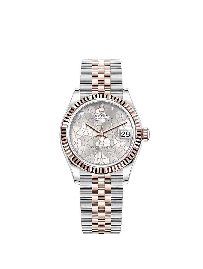 Rolex Datejust 31mm, Oystersteel and 18k Everose Gold and Diamonds, Ref# 278271-0032