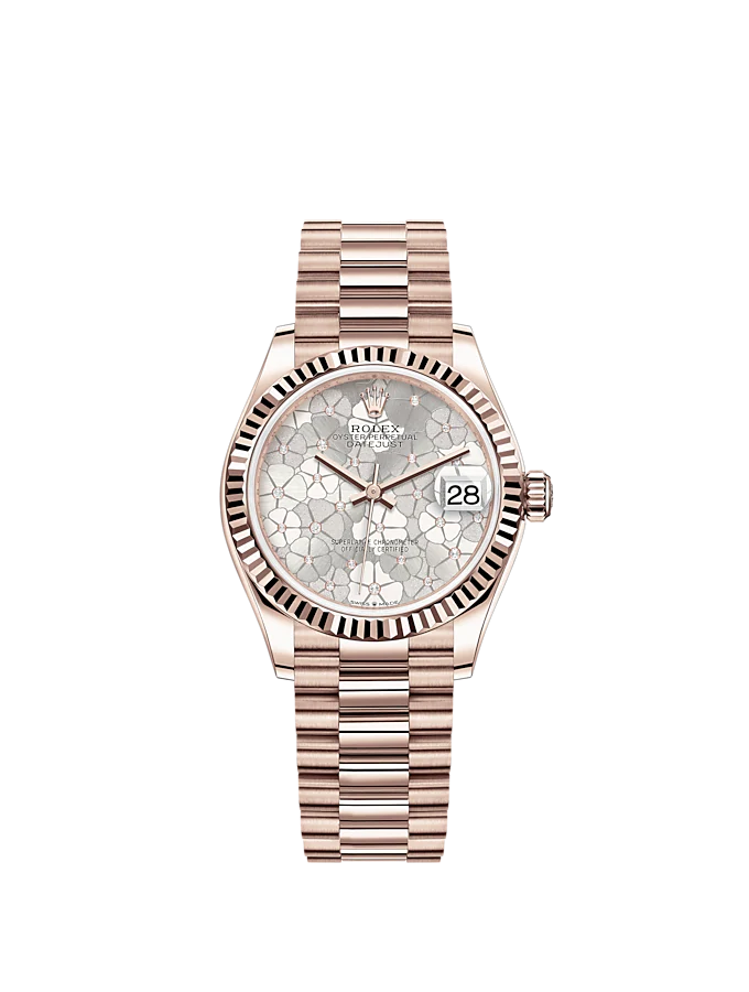 Rolex Datejust 31mm, 18k Everose Gold and Diamonds, Ref# 278275-0045