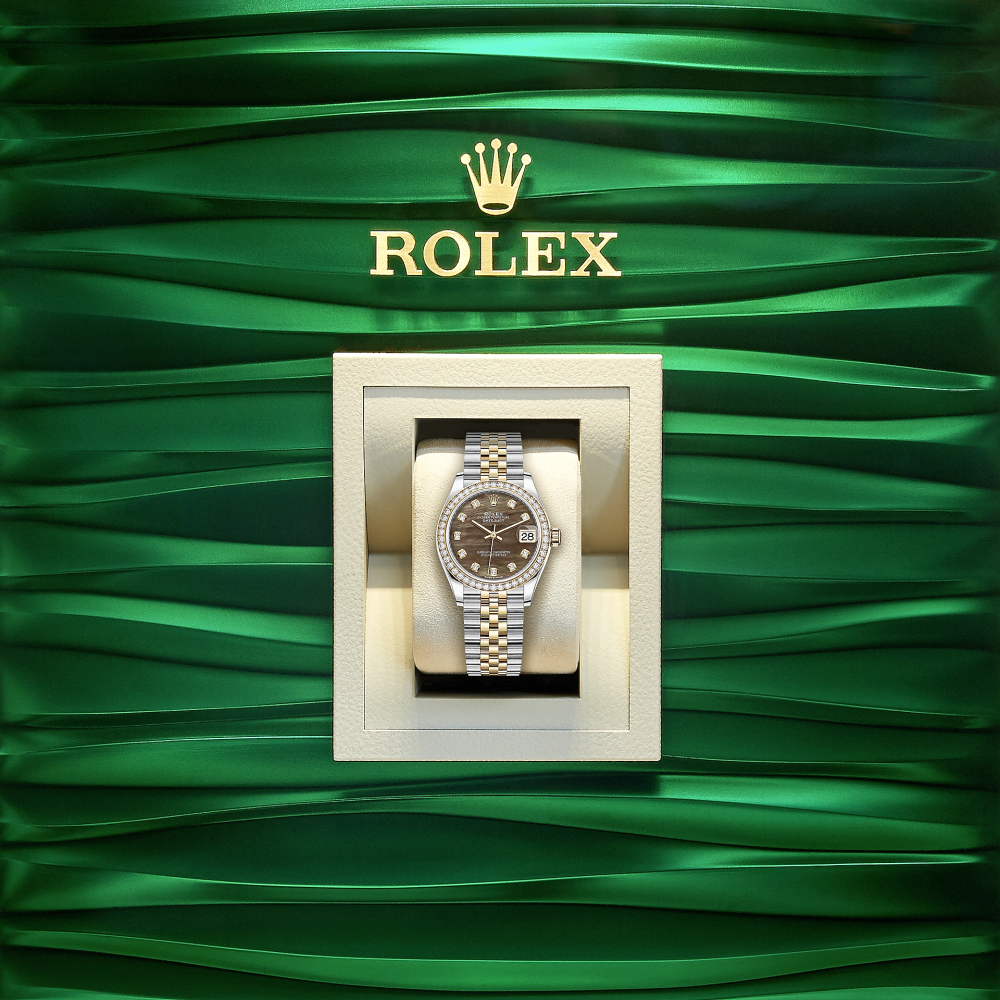 Rolex Datejust 31, Oystersteel, 18kt Yellow Gold and diamonds, Ref# 278383RBR-0024