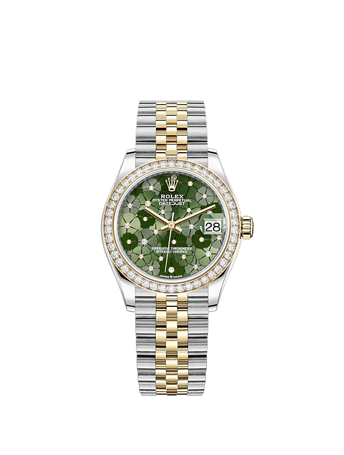 Rolex Datejust 31mm, Oystersteel and 18k Yellow Gold with Diamonds, Ref# 278383rbr-0032