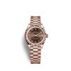 Rolex Lady-Datejust 28, 18k Everose Gold, Ref# 279175-0014