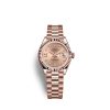 Rolex Lady-Datejust 28, 18k Everose Gold, Ref# 279175-0029