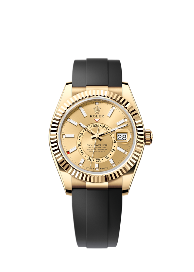 Rolex Sky-Dweller, 42mm, 18k Yellow Gold, Ref# 336238-0001