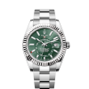 Rolex Sky-Dweller, 42mm, Oystersteel and 18k White Gold, Green, Oyster, Ref# 336934-0001