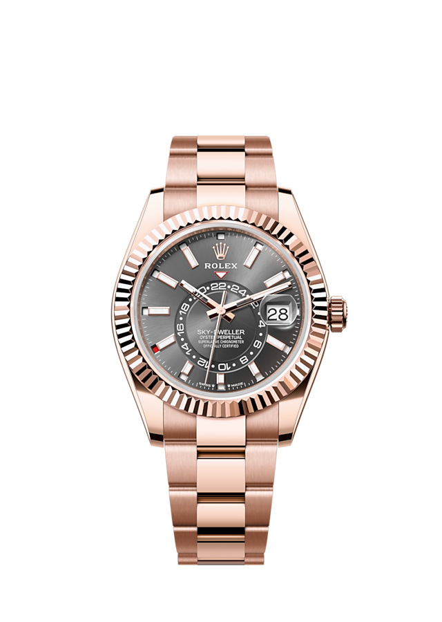 Rolex Sky-Dweller, 42mm, 18k Everose Gold, Ref# 336935-0004