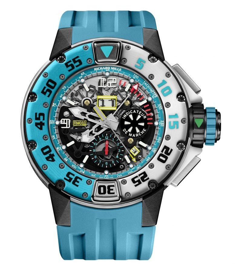 Richard Mille 032 Automatic Winding Flyback Chronograph, Les Voiles de Saint Barth