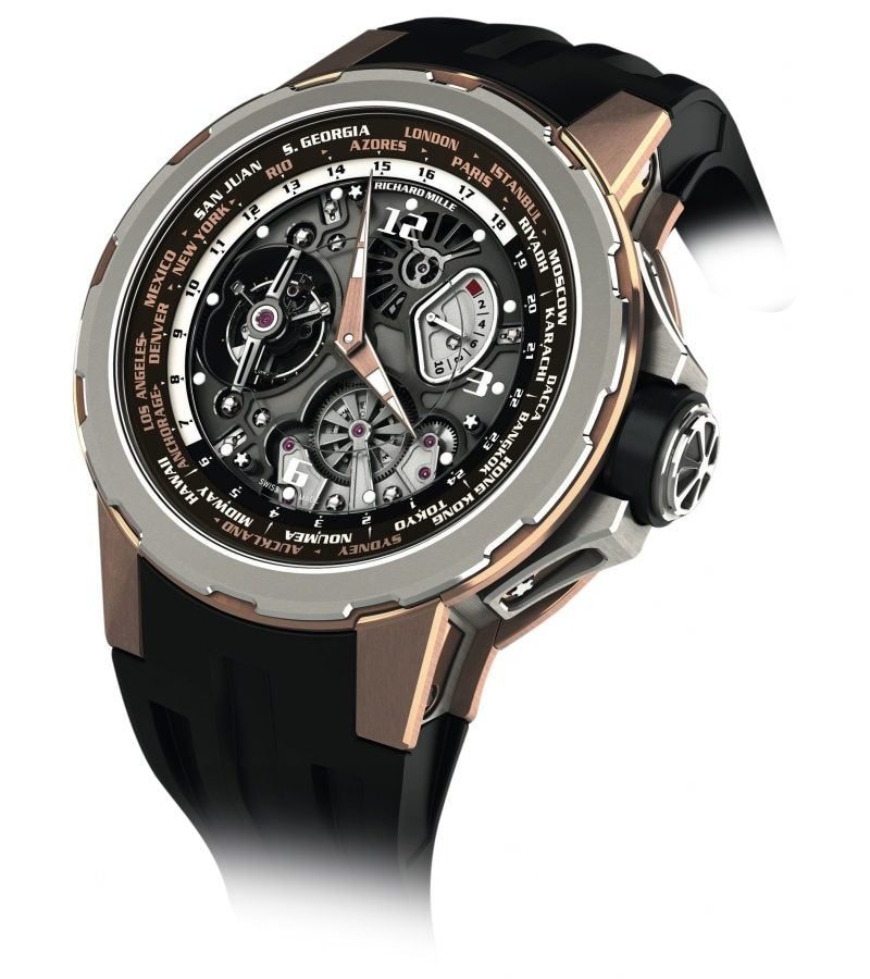 Richard Mille 58-01 Manual Winding Tourbillon Worldtimer Jean Todt