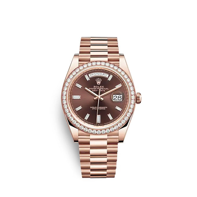 Rolex Day-Date 40 Everose gold Ref# 228345RBR-0006