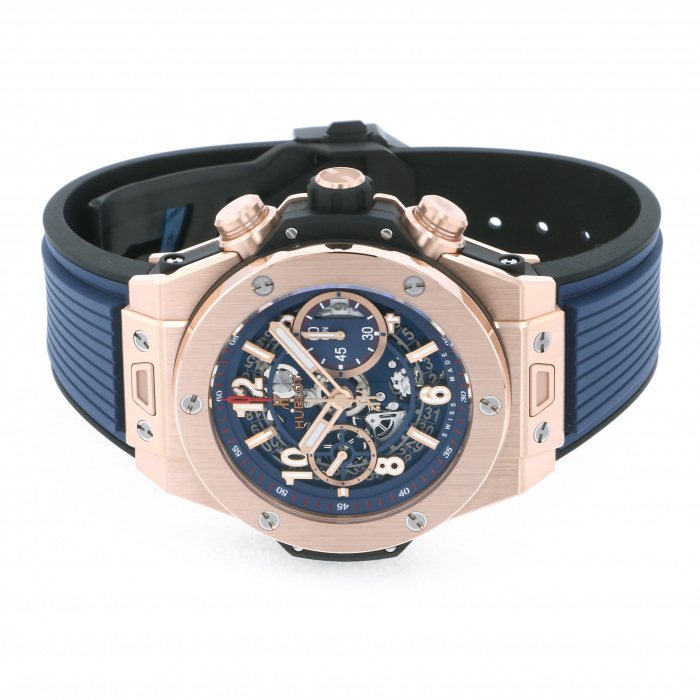 Hublot Big Bang, Unico King Gold Blue, 42mm, Ref# 441.OX.5189.RX