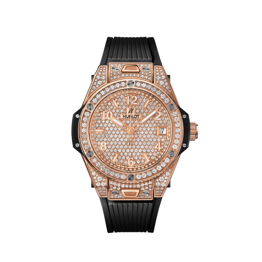 Hublot Big Bang ONE CLICK KING GOLD FULL PAVÉ Ref# 465.OX.9010.RX.1604