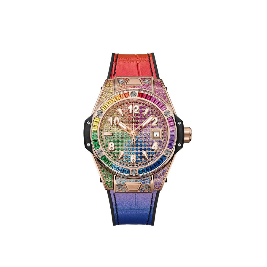 Hublot Big Bang ONE CLICK KING GOLD RAINBOW Ref# 485.OX.9900.LR.0999