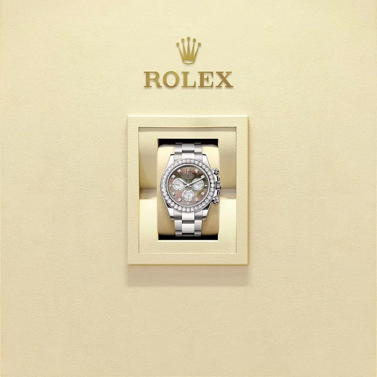 Rolex Cosmograph Daytona Oyster, 40 mm, white gold and diamondsReference 126579RBR