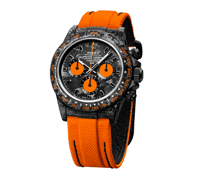 ROLEX Diw Daytona carbon orange edition 40mm oyster black