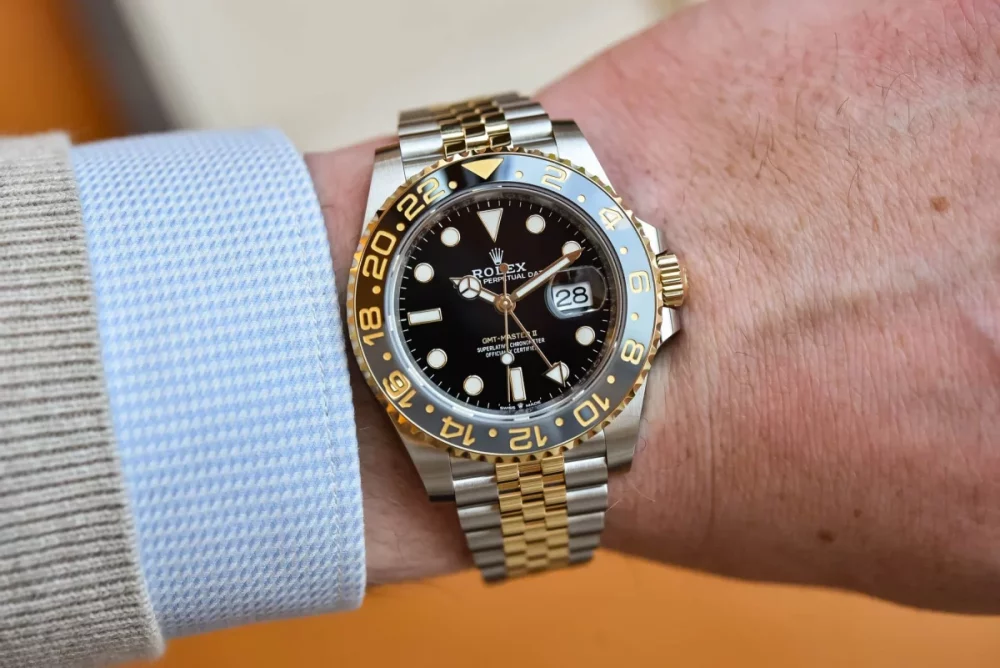 Rolex GMT-Master II M126713GRNR-0001 Black Adam Oystersteel and Yellow Gold