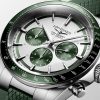 Conquest Chronograph 42mm Silver/Green Dial Automatic Watch