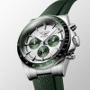 Conquest Chronograph 42mm Silver/Green Dial Automatic Watch