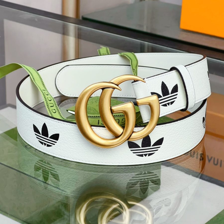 Gucci GG Marmont Reversible Belt White, Women Belt - Crozus