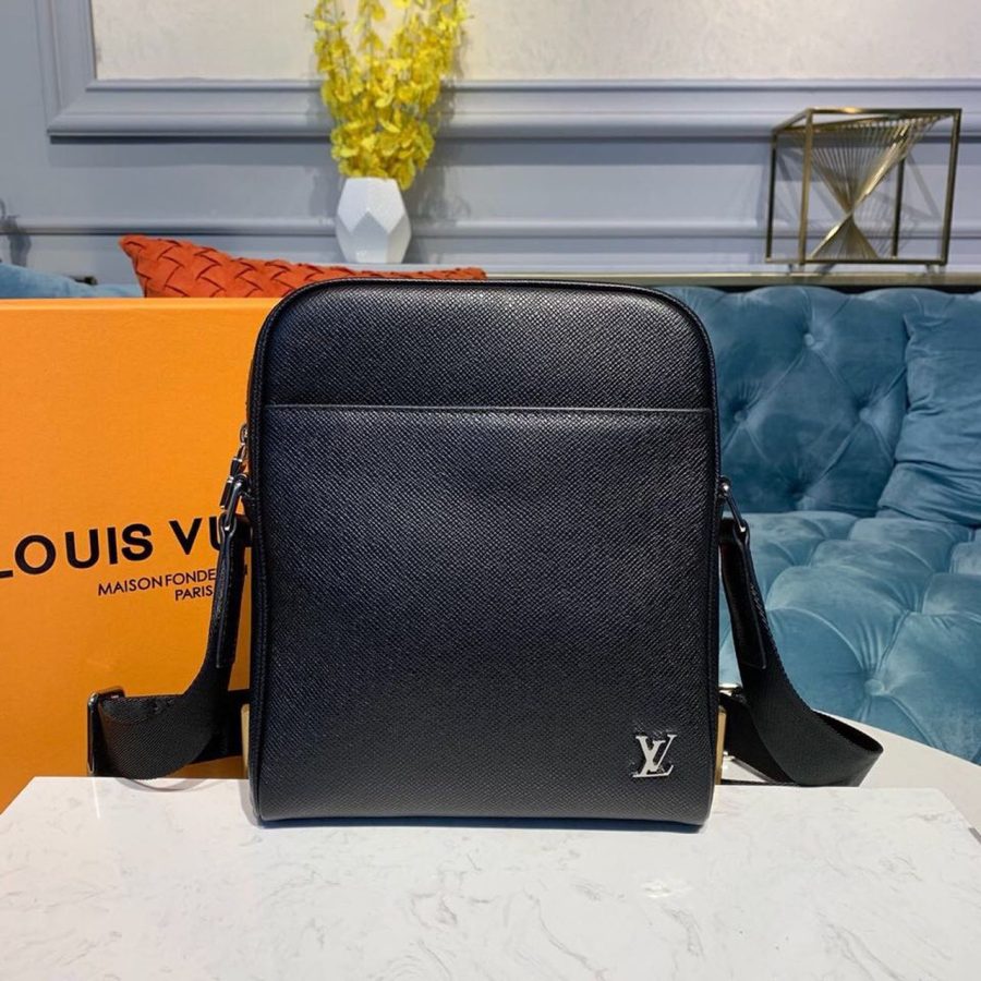 Louis Vuitton Alex Messenger BB Taiga Black For Men, Men's Bags, Shoulder And Crossbody Bags 9.8in/25cm LV M30265 - Crozus