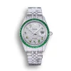 Rolex Datejust Ref.126300 41mm Dial Arabic Bezel Green