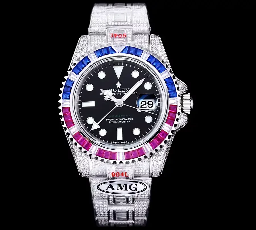 Rolex Submariner Iced Out Ref.126710BLRO Black Dial