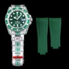 Rolex Submariner Iced Out Ref.116610LV 40mm Green Diamond Bezel