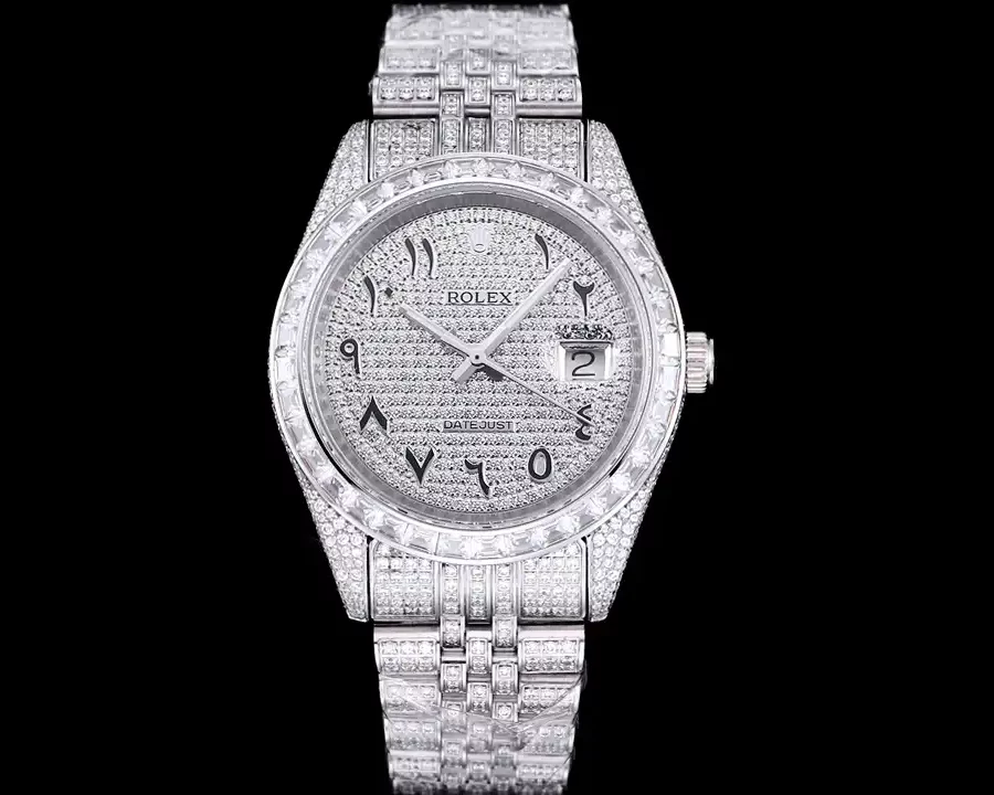 Rolex Datejust Ref.126300 41mm Dial Full-Diamond Arabic