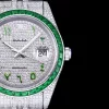 Rolex Datejust Ref.126300 41mm Dial Arabic Bezel Green