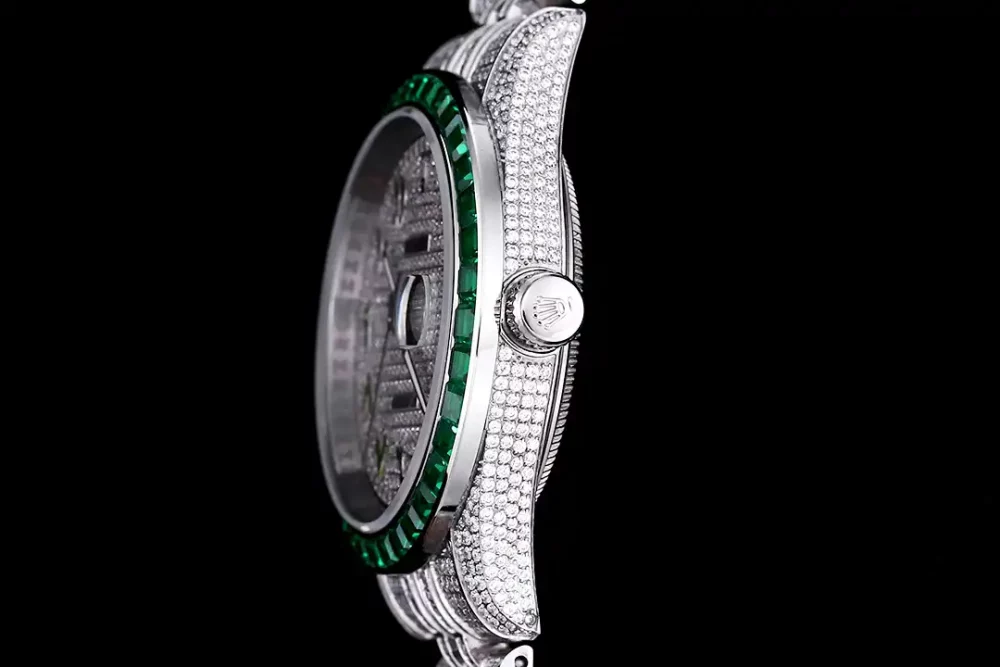 Rolex Datejust Ref.126300 41mm Dial Arabic Bezel Green