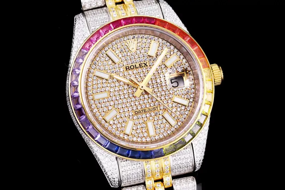 Rolex Datejust Ref.126300 41mm Dial Full-Diamond Rainbow