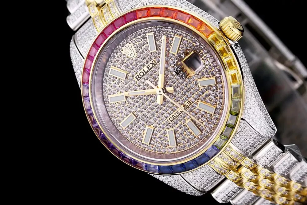 Rolex Datejust Ref.126300 41mm Dial Full-Diamond Rainbow