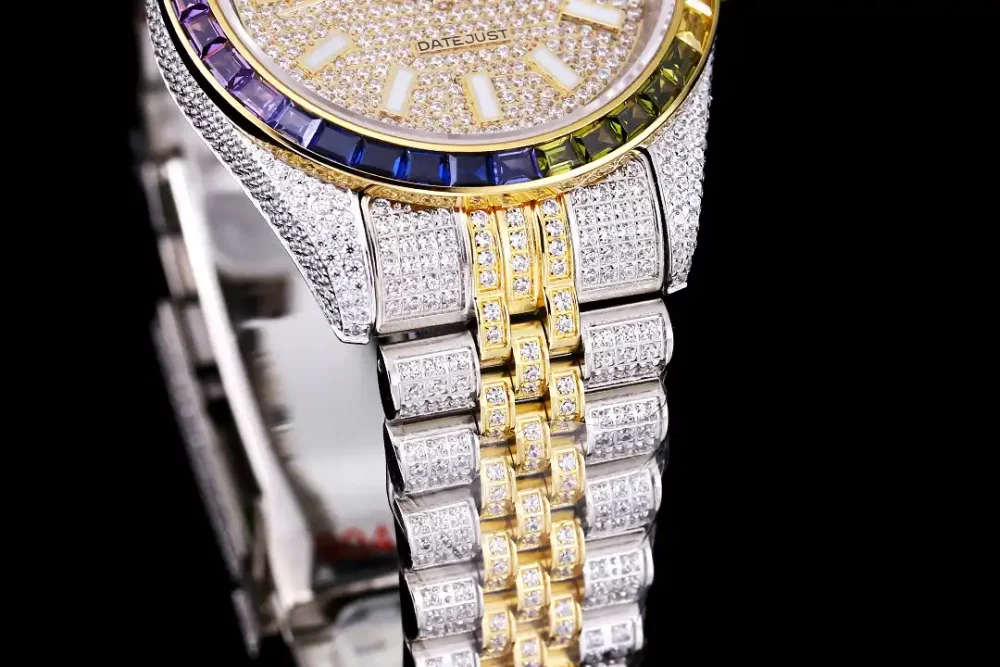 Rolex Datejust Ref.126300 41mm Dial Full-Diamond Rainbow