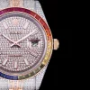 Rolex Datejust Ref.126300 41mm Dial Full-Diamond Rainbow Bezel