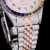 Rolex Datejust Ref.126300 41mm Arabic Dial Full-Diamond Rainbow Bezel