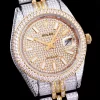 Rolex Datejust Ref.126300 41mm Full-Diamond White Baton Markers