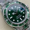 Rolex Submariner Iced Out Ref.116610LV Green Dial Green Bezel